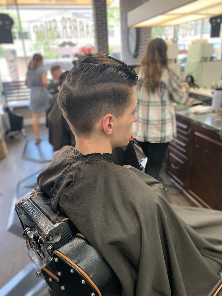 Inside The Continental Barbershop on Victoria Street, Kamloops